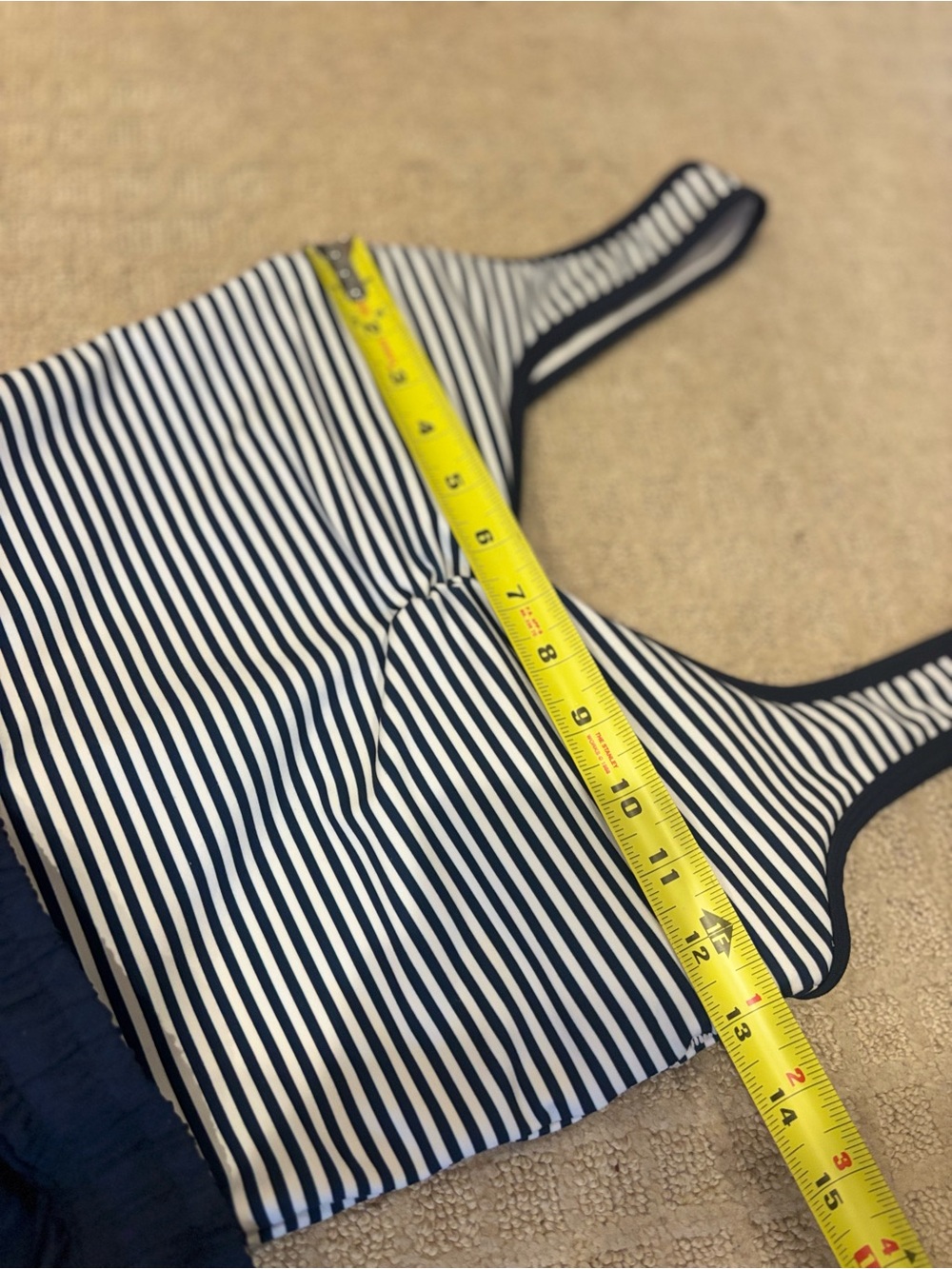 Abercrombie YPB Navy Striped Active Onesie Romper Women's Small - Picture 7 of 8